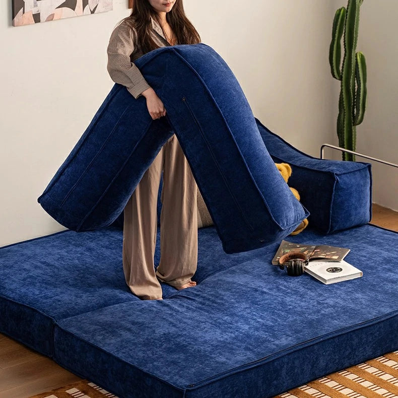 Apartment folding couch bed small sectional sofa Compression foam sofa