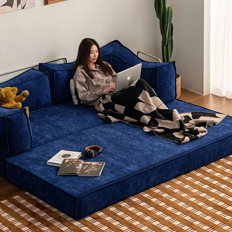 Apartment folding couch bed small sectional sofa Compression foam sofa