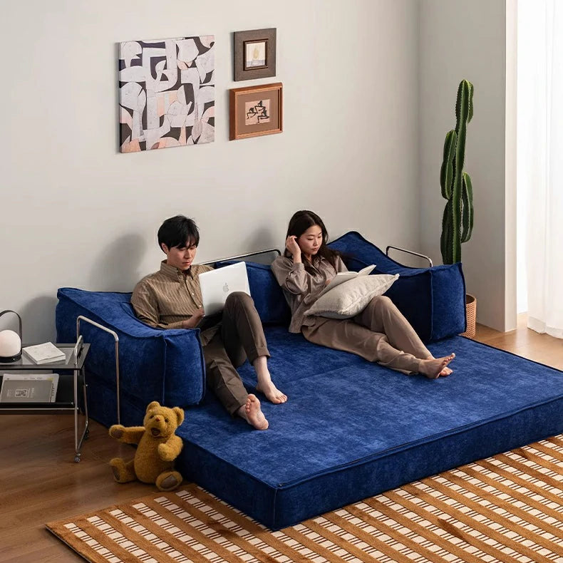 Apartment folding couch bed small sectional sofa Compression foam sofa