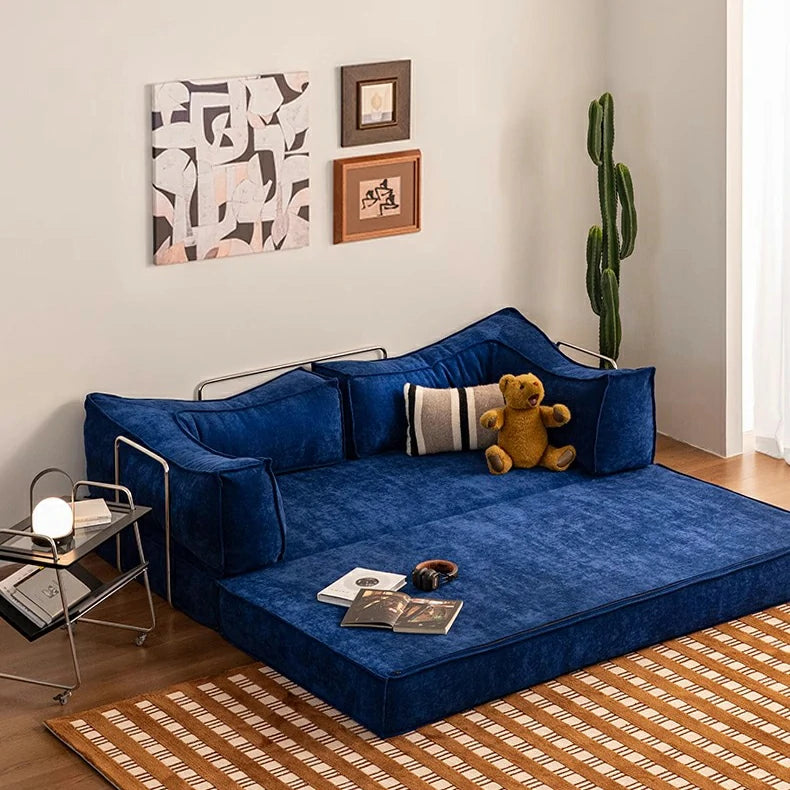 Apartment folding couch bed small sectional sofa Compression foam sofa