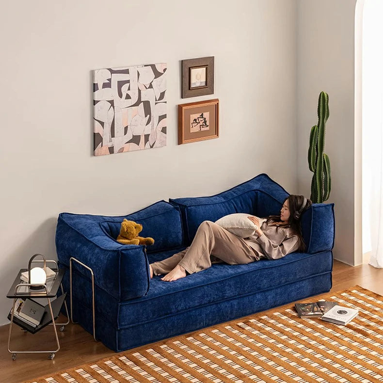 Apartment folding couch bed small sectional sofa Compression foam sofa