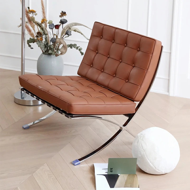 Barcelona Chair light brown leather