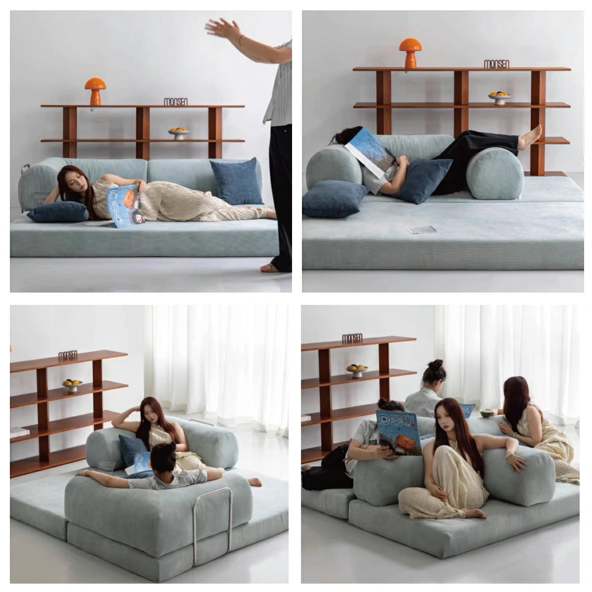 Modern compression comfort sofa bed