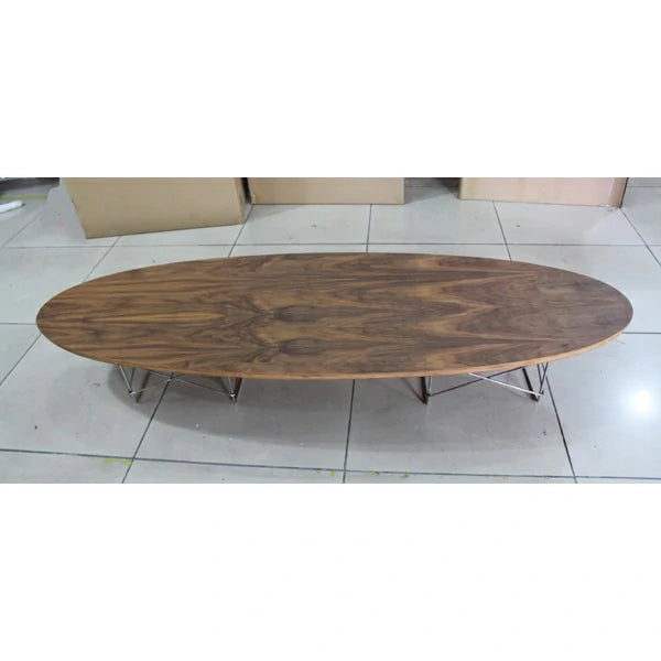 Replica Eames Stainless steel Wire base Elliptical Coffee Table