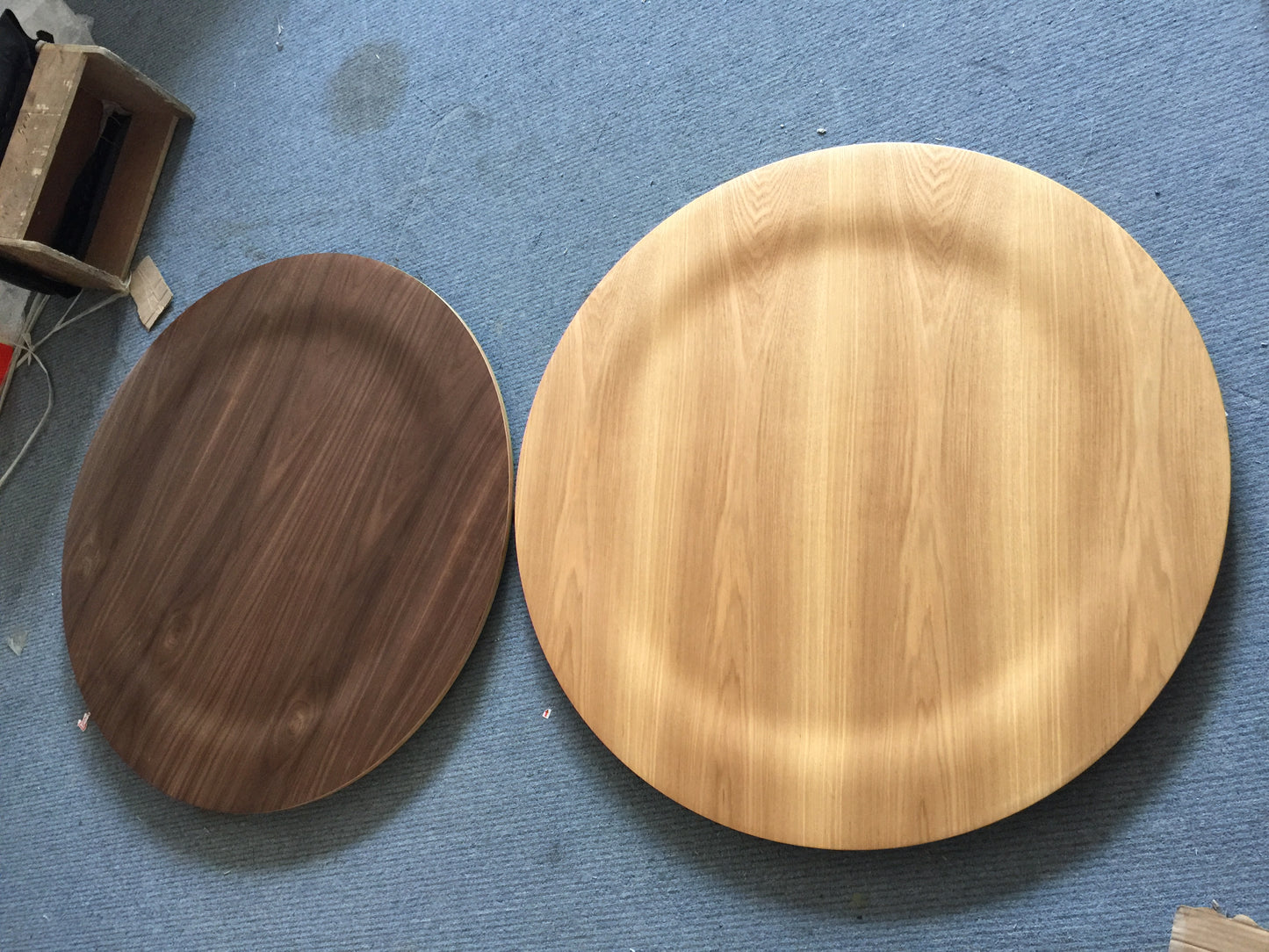 Eames Molded Plywood Coffee Table close up