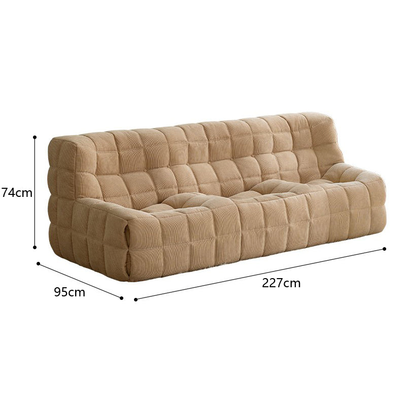 Cozy Solid Color Sponge Filled Bean Bag Chair Lazy Floor Sofa