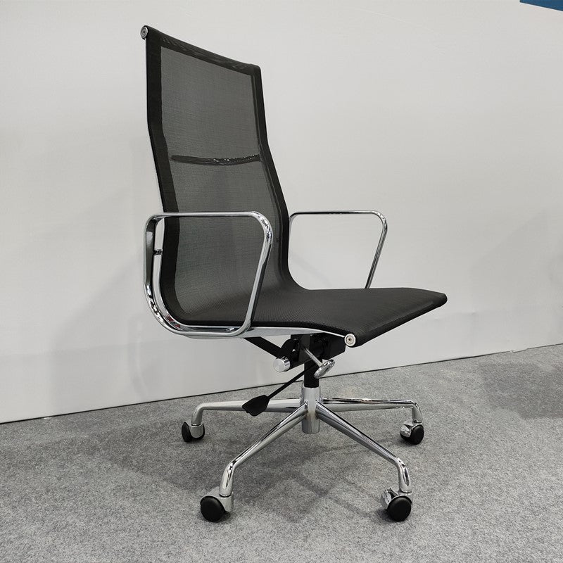 Eames executive office chair High Back black mesh 45° angle