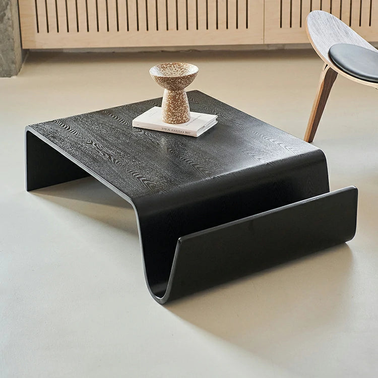 Scando Coffee Table Black Wave Veneer Bentwood Tables – wenaifurniture Scando Coffee Table Black Wave Veneer Bentwood Tables – wenaifurniture
