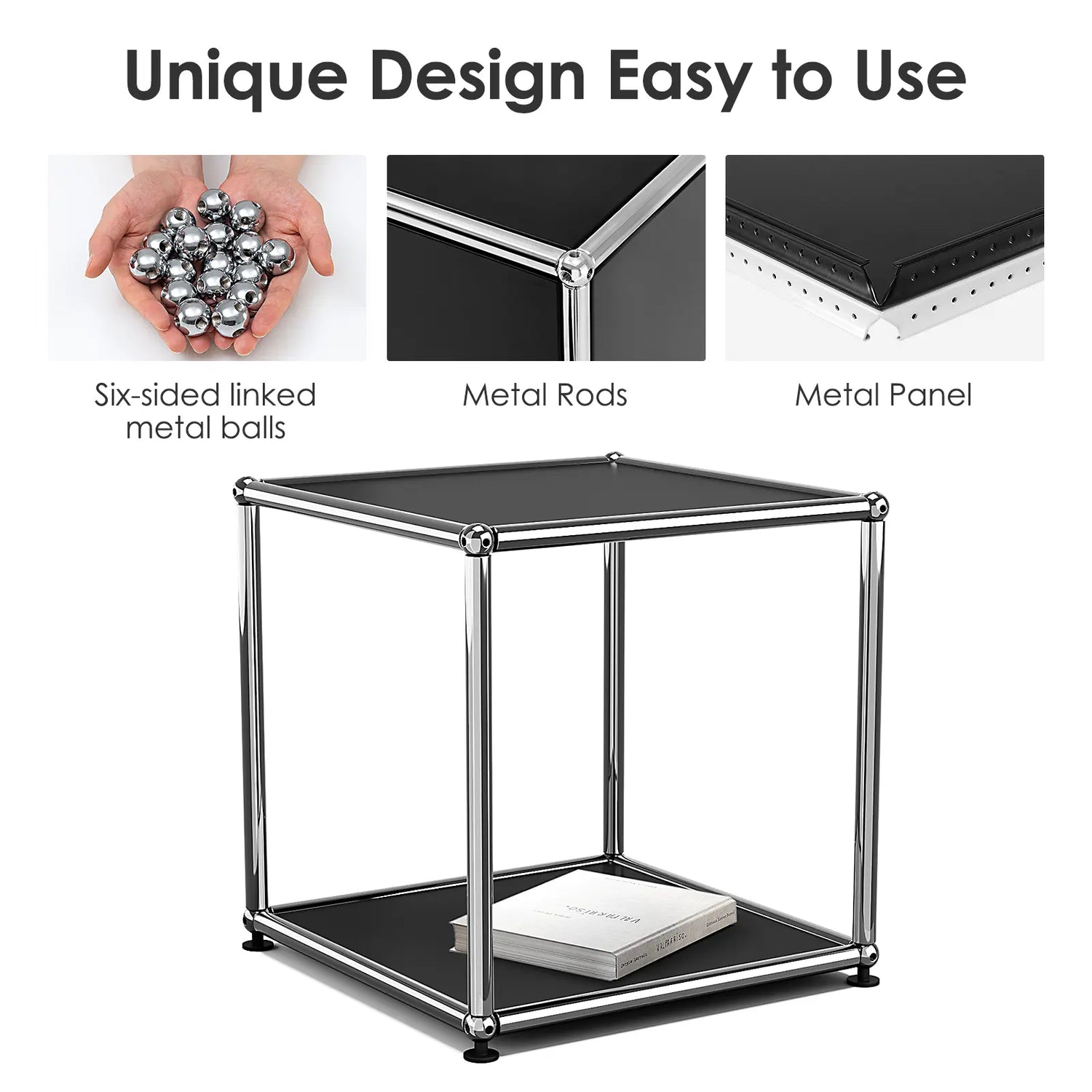 USM Haller M21 Side Table black color close up