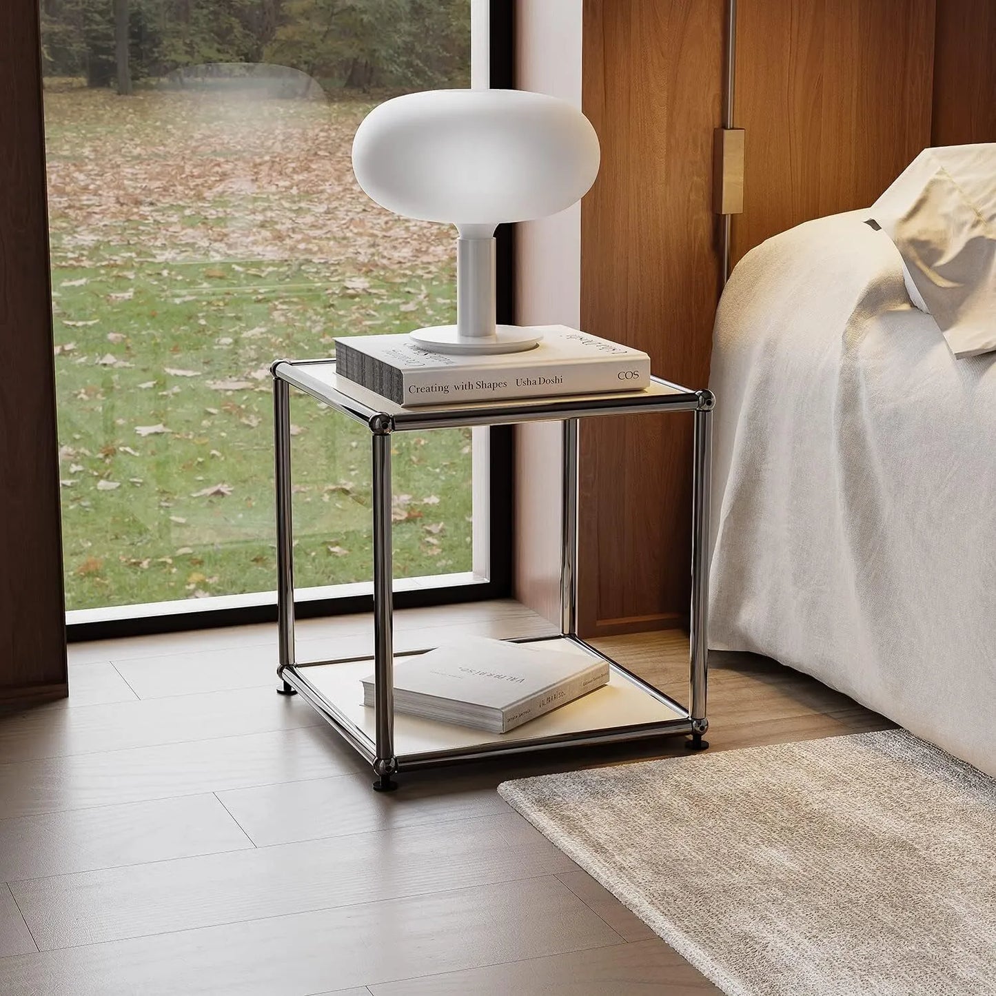 USM Haller M21 Side Table white color