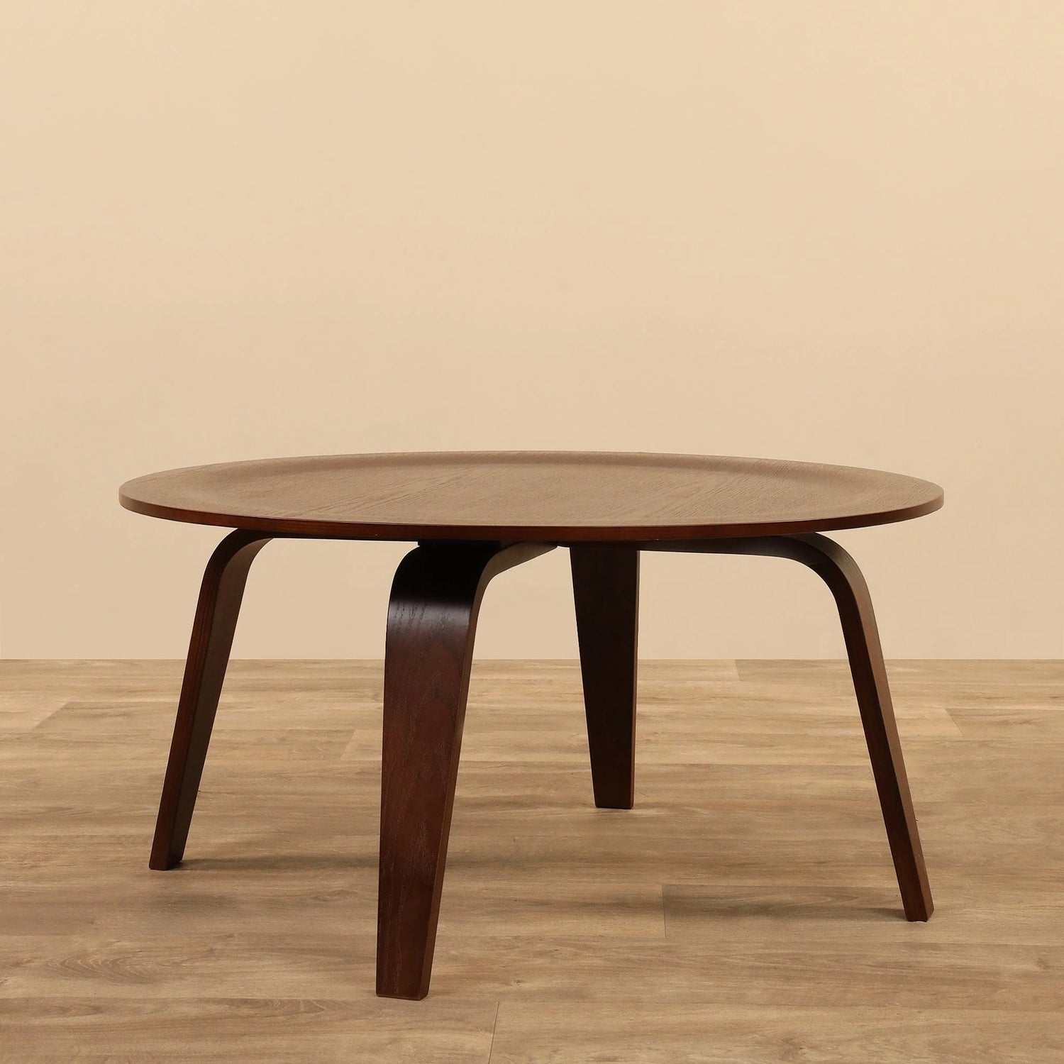 Eames Molded Plywood Coffee Table dark brown