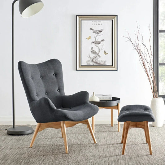 Grant featherston replica contour lounge chair & ottoman| R160