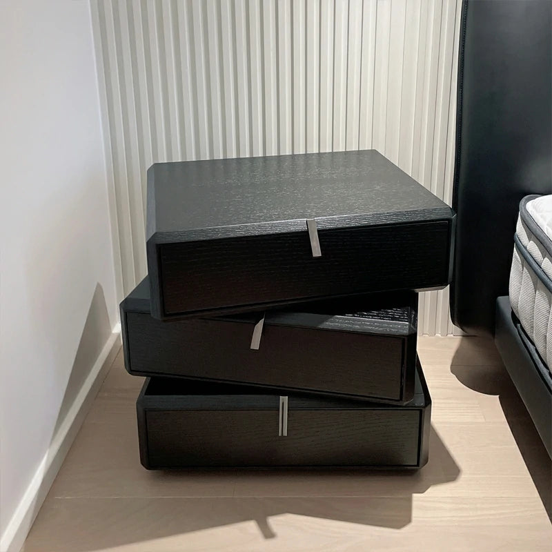Ava Style Bedside Table/ Night Stand-black