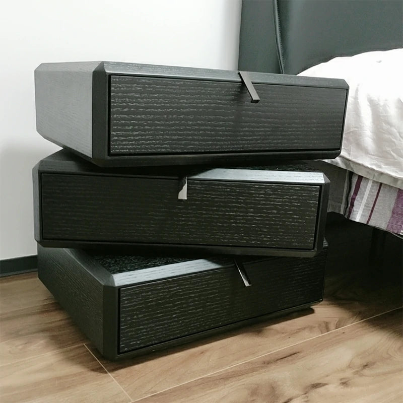 Ava Style Bedside Table/ Night Stand black