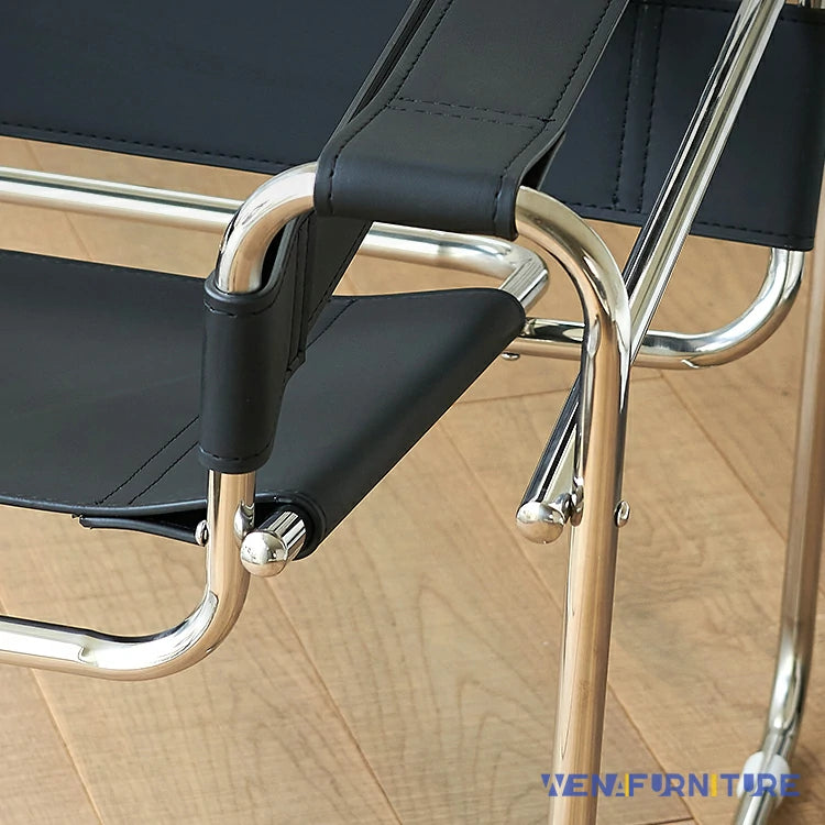 Fauteuil Lounge Wassily B3 - Noir