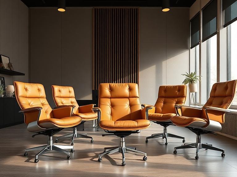 6 Eames Replica Office Chair Leather Ideas for an Executive Workspace