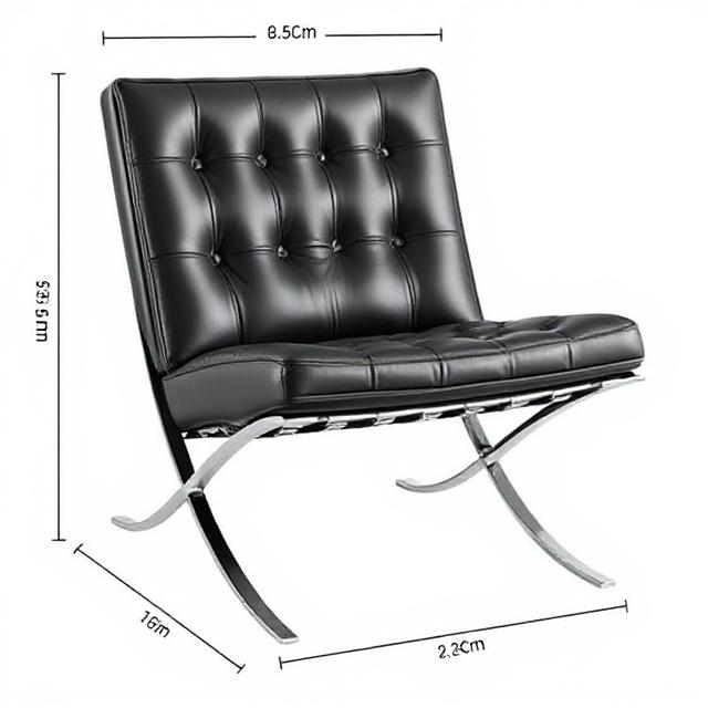Barcelona Chair Dimensions: CM & Inches Chart