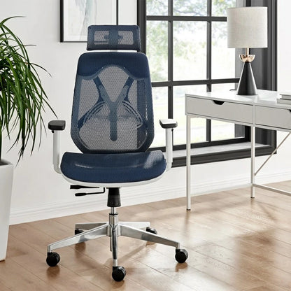 Ergonomic Commercial Project High Back Office Chair with Headrest front side
