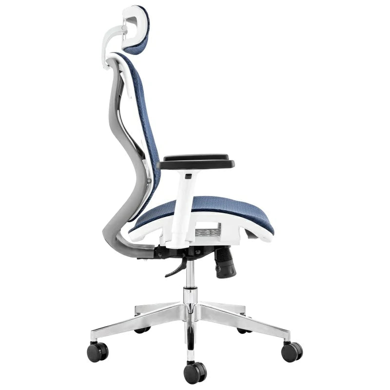 Ergonomic Commercial Project High Back Office Chair with Headrest side angle