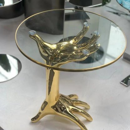 Superluxe Dichotomy Hands Sculptural Table