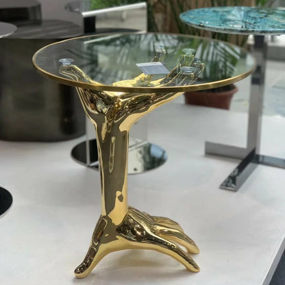 Superluxe Dichotomy Hands Sculptural Table