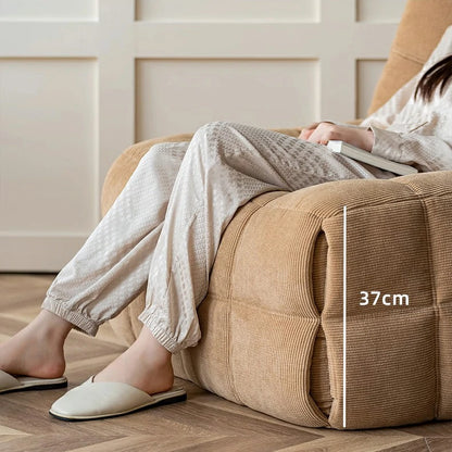 Cozy Solid Color Sponge Filled Bean Bag Chair Lazy Floor Sofa