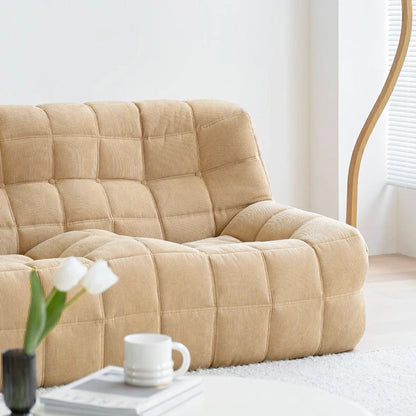 Cozy Solid Color Sponge Filled Bean Bag Chair Lazy Floor Sofa