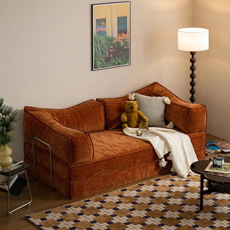 Teddy Compressible Sofa / Apartment Single Schlaf Sofa / Sofa Bed Small Sectional Foam Sofa