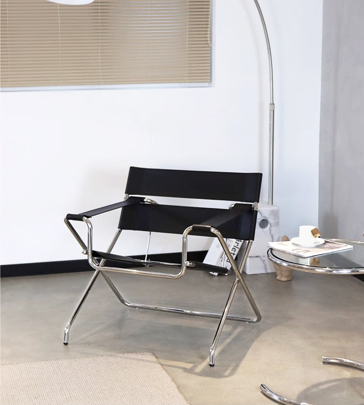D4 folding armchair black