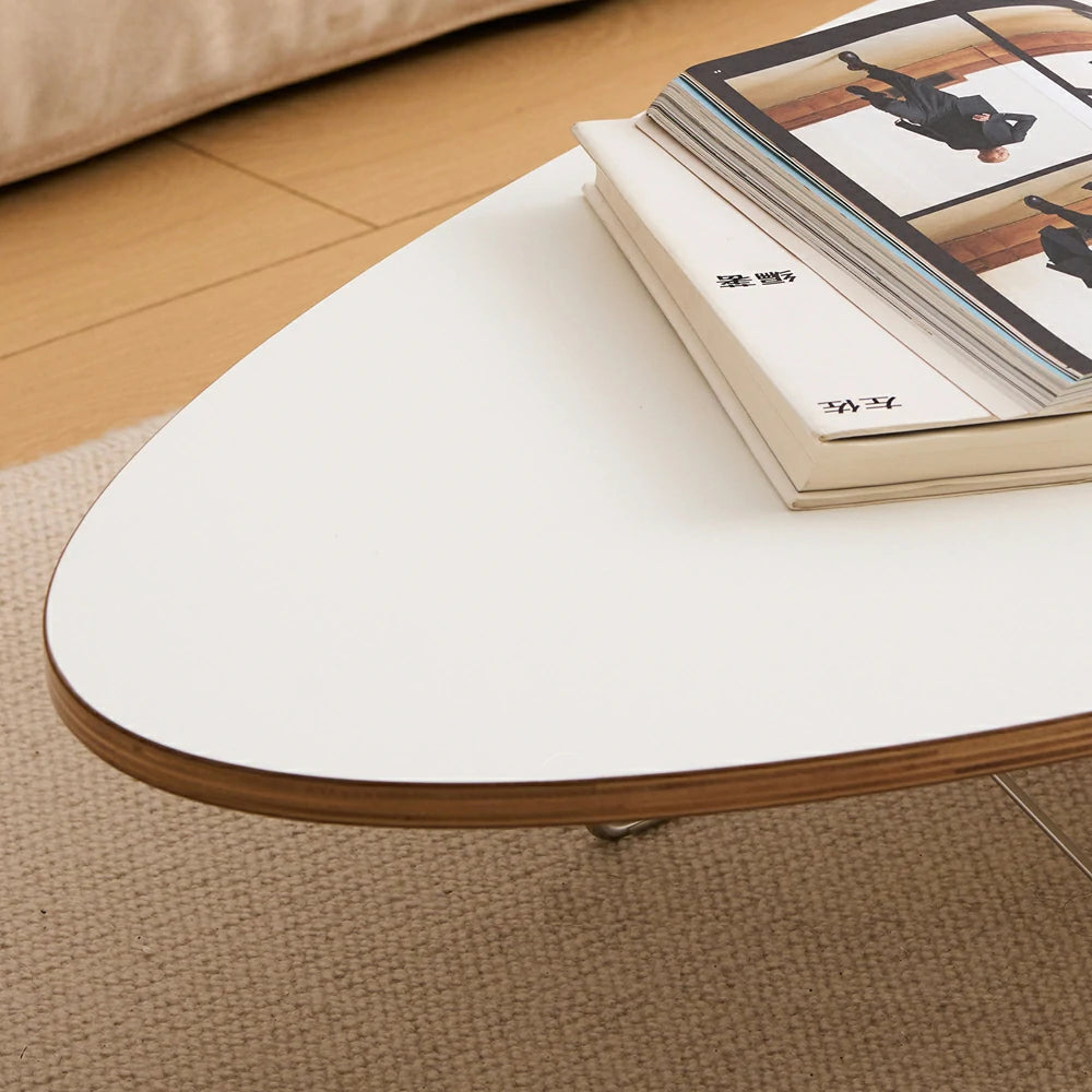 Replica Eames Stainless steel Wire base Elliptical Coffee Table