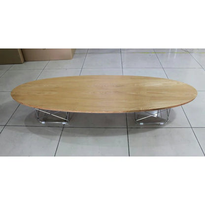 Replica Eames Stainless steel Wire base Elliptical Coffee Table