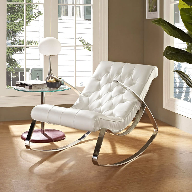 Littleton Leather Rocking Chair white