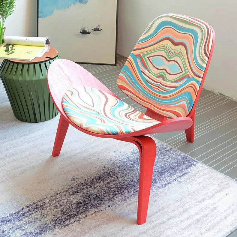 Hans Wegner Shell Chair CH70 Red Fabric|Replica