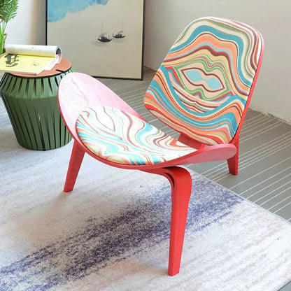 Hans Wegner Shell Chair CH70 Red Fabric|Replica