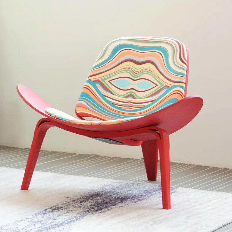 Hans Wegner Shell Chair CH70 Red Fabric|Replica