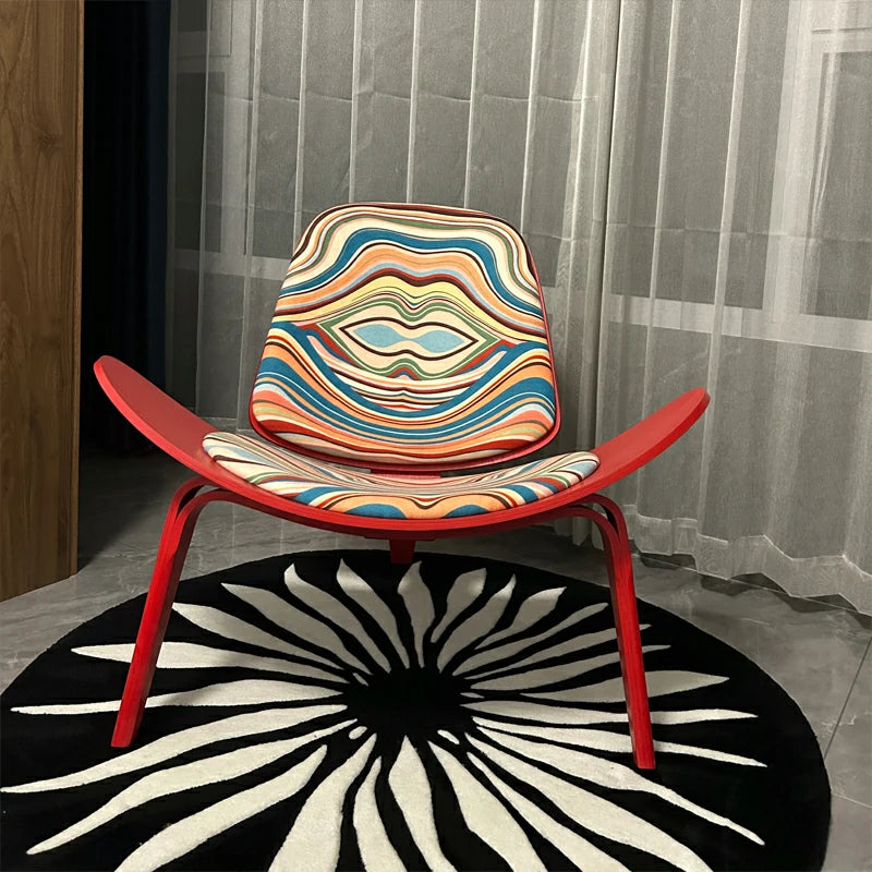 Hans Wegner Shell Chair CH70 Red Fabric|Replica