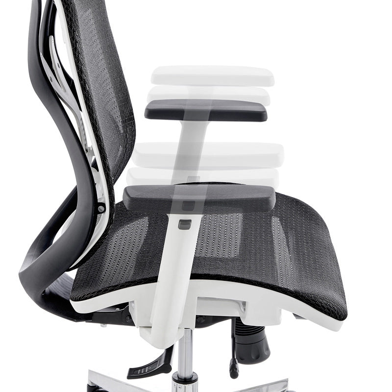 Chaise de bureau ergonomique en maille à dossier haut pour bureau à domicile