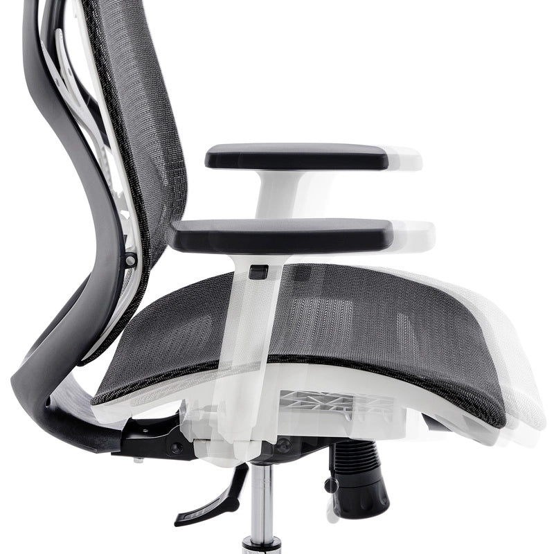 Chaise de bureau ergonomique en maille à dossier haut pour bureau à domicile