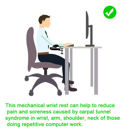Ergonomic Arm Rest Support for Desk PC 