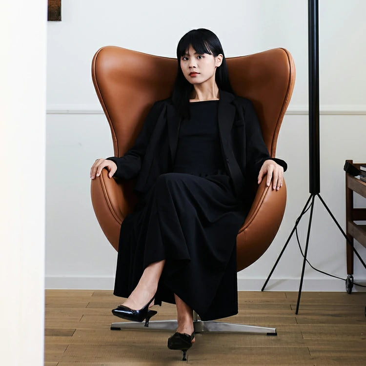 egg chair leather