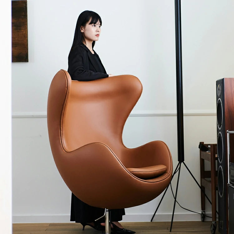 egg chair leather