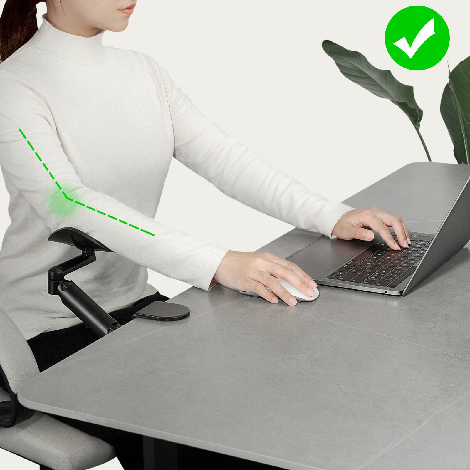 Ergonomic Arm Rest Support for Desk PC 