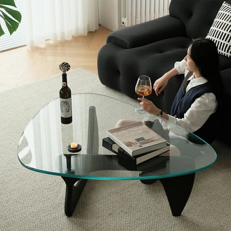 noguchi coffee table  top replacement black