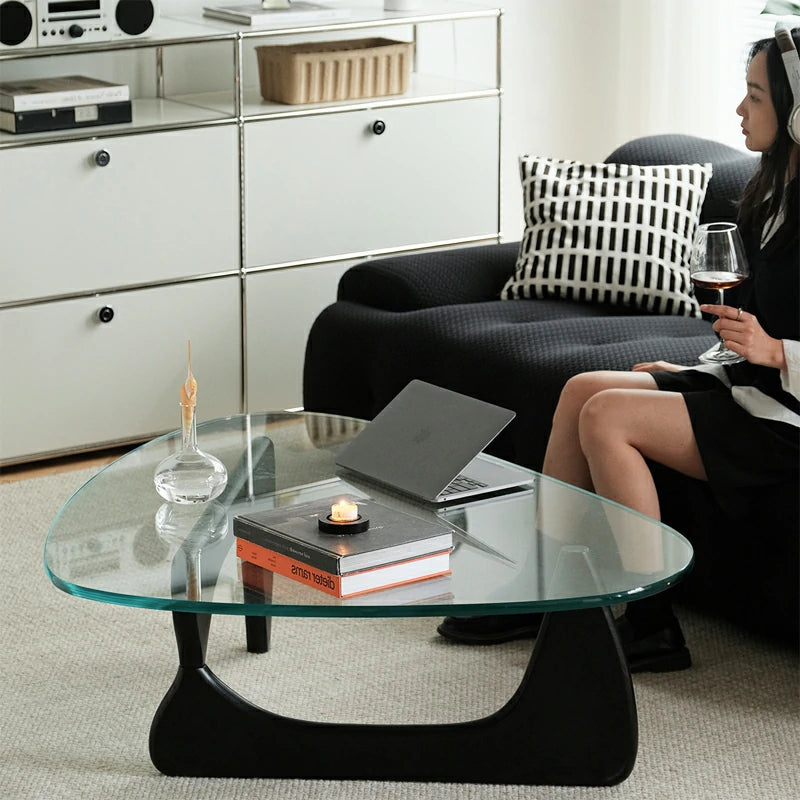 noguchi coffee table  top replacement black