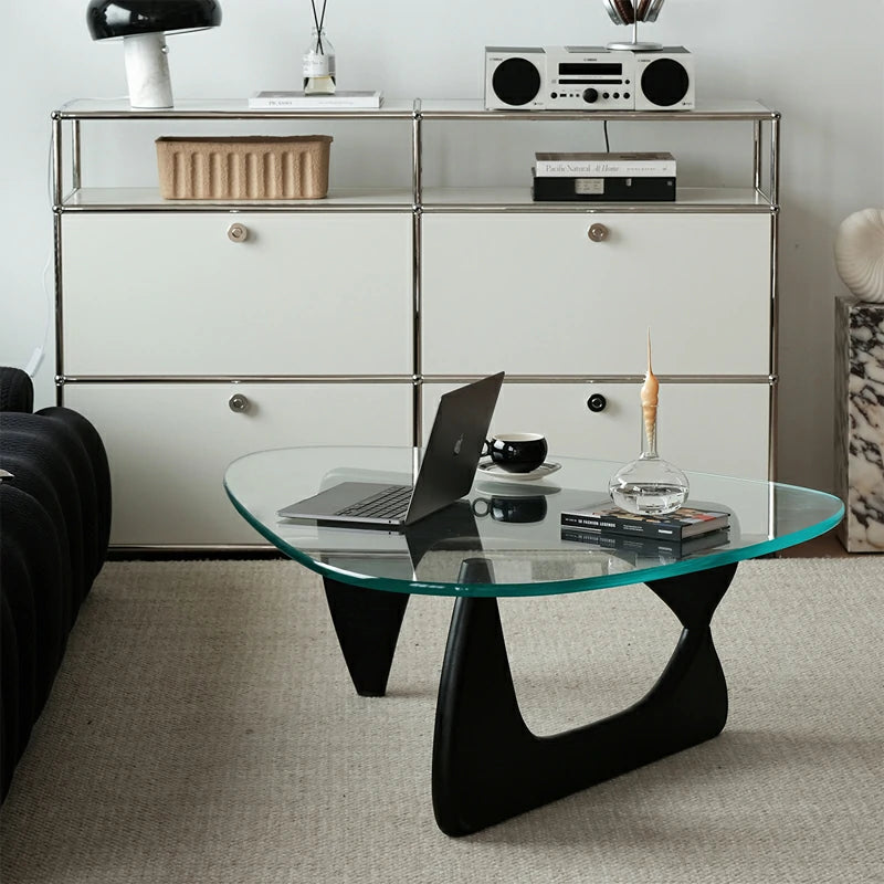 noguchi coffee table  top replacement black