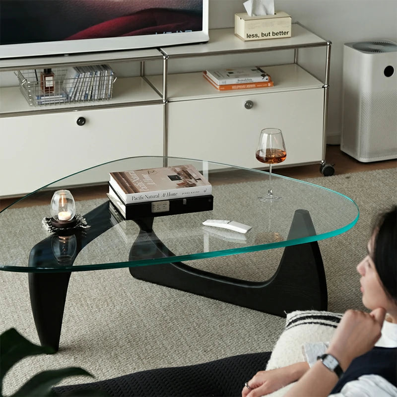 noguchi coffee table  top replacement black