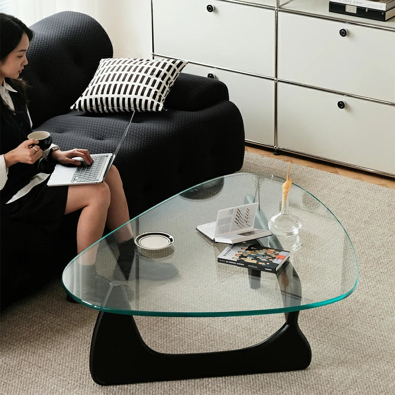 noguchi coffee table  top replacement black