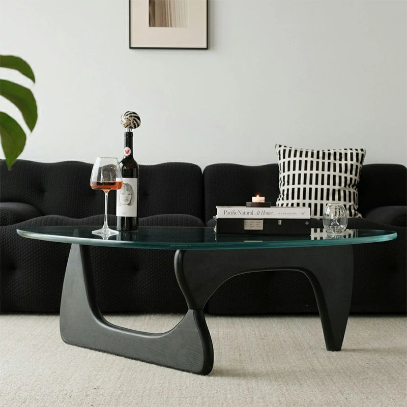 noguchi coffee table  top replacement black