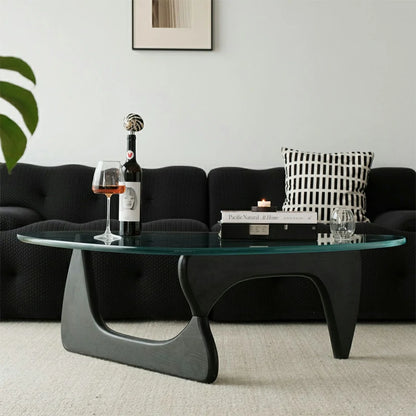 noguchi coffee table  top replacement black