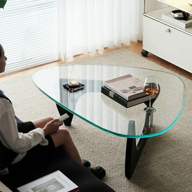 noguchi coffee table  top replacement black
